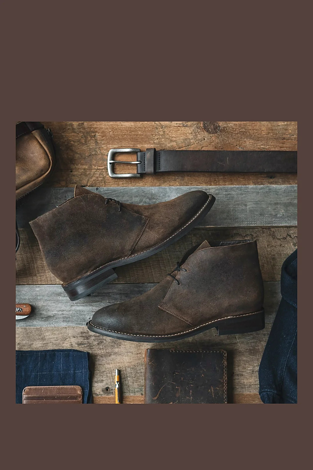 Mocha stitchout chukka