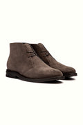 Ash suede chukka boot in smoked grey-cognac