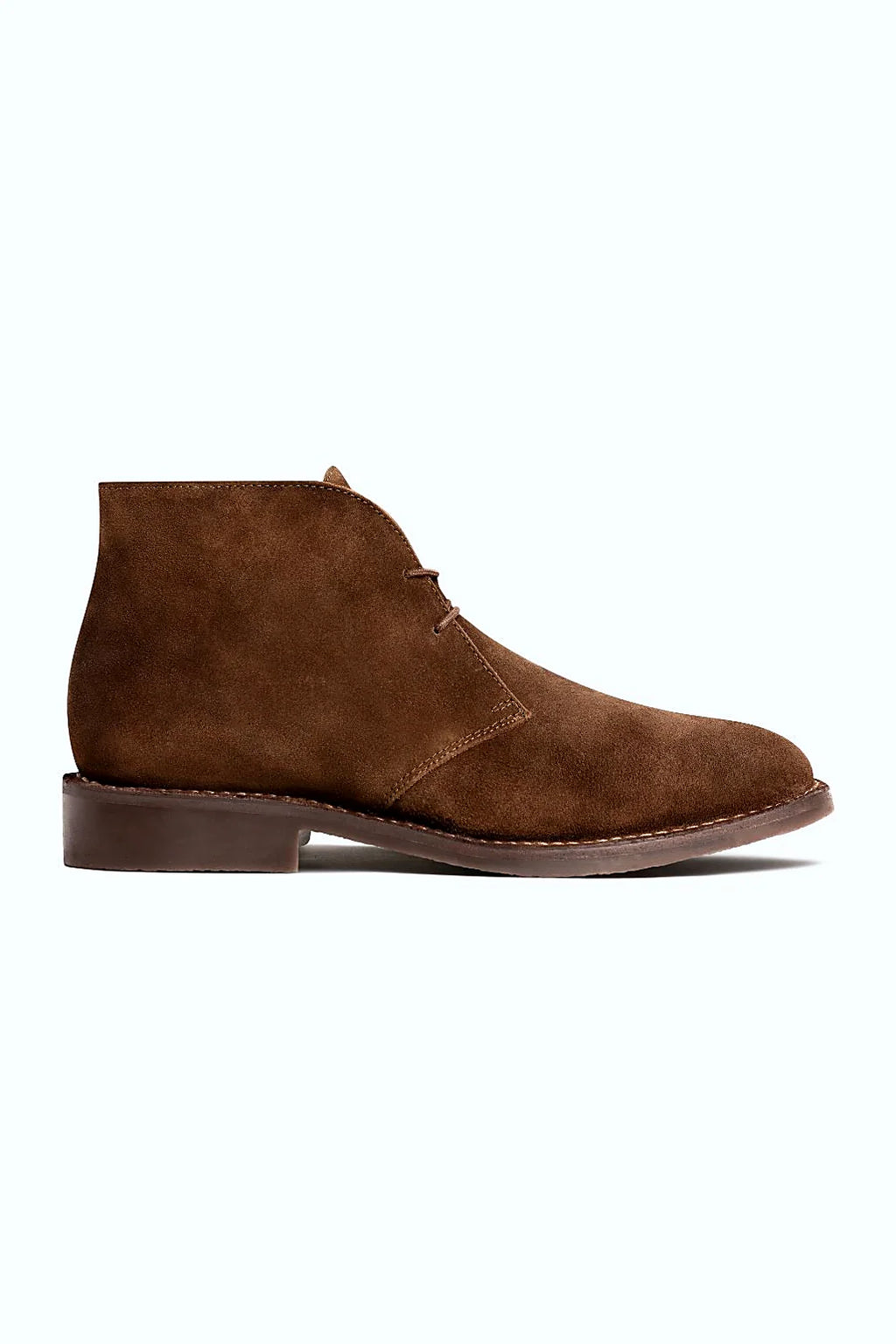 Darby chukka in spiced red-tan suede