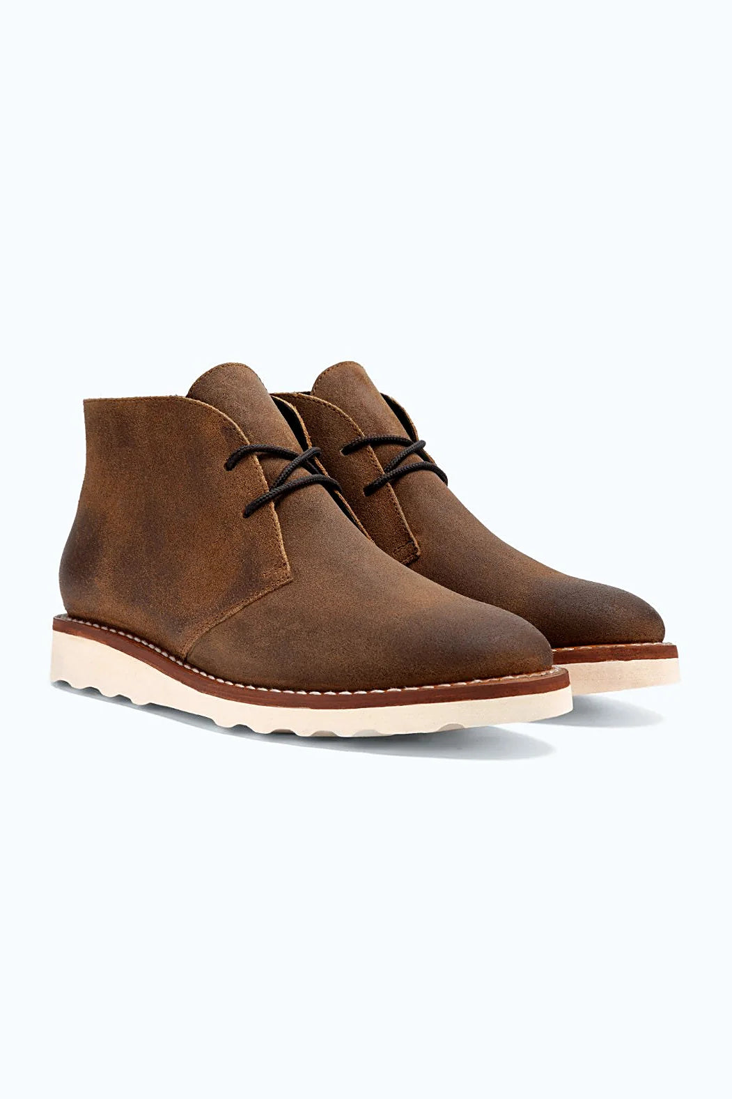Safari waxed suede wedge chukka boot
