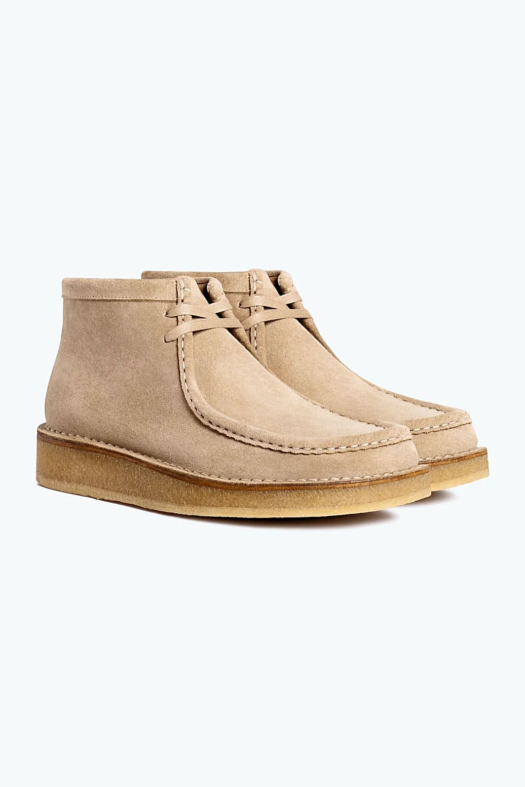 Sand suede moc toe chukka boot