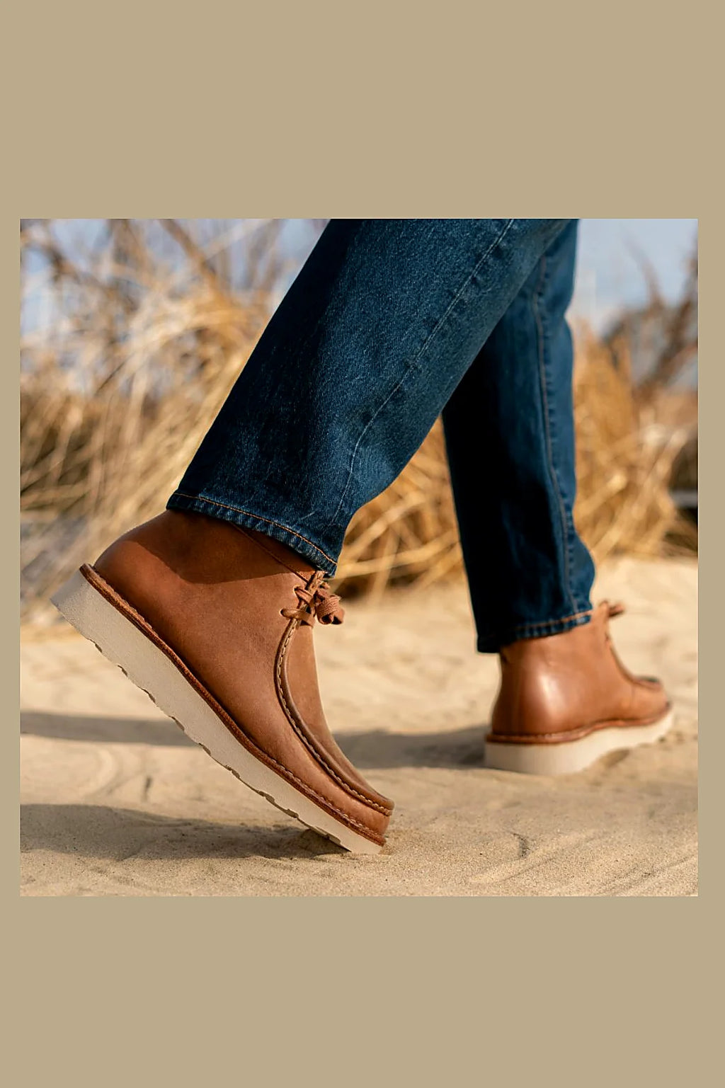 Devlin moc toe boot in Hazelnut