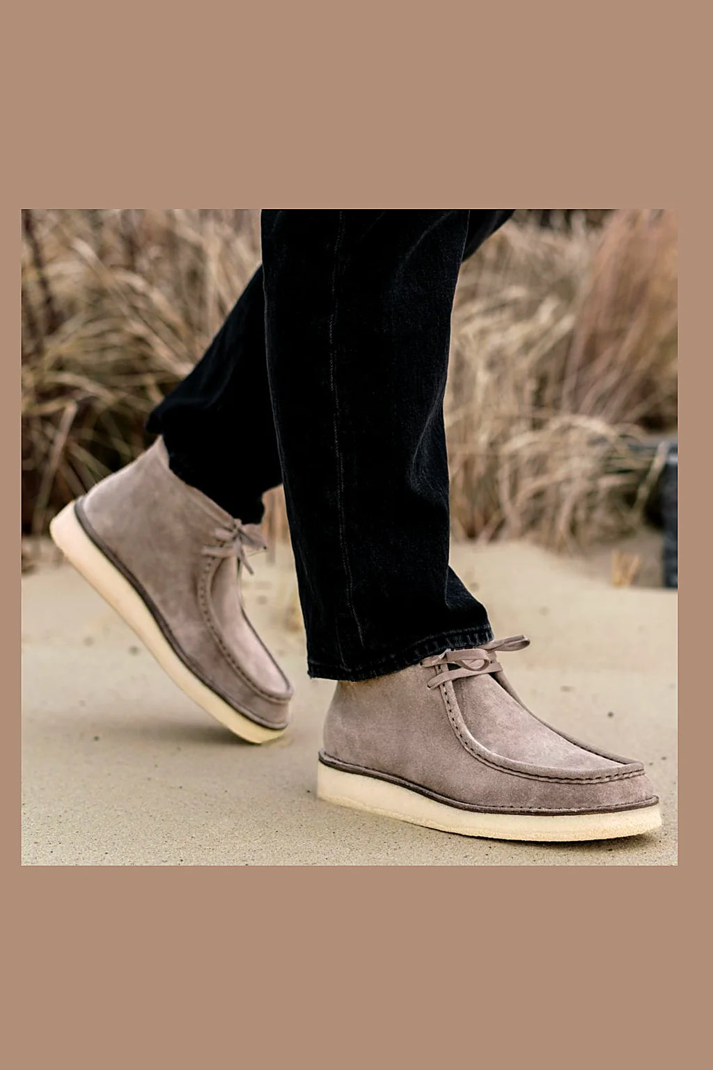 Dillon moc chukka in Flint suede
