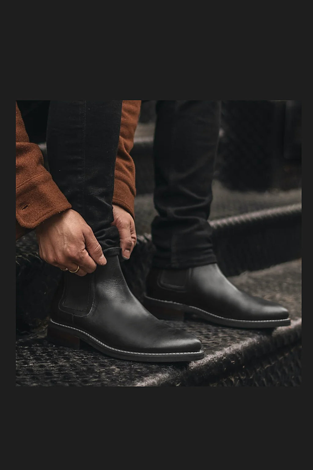 Black chelsea boot