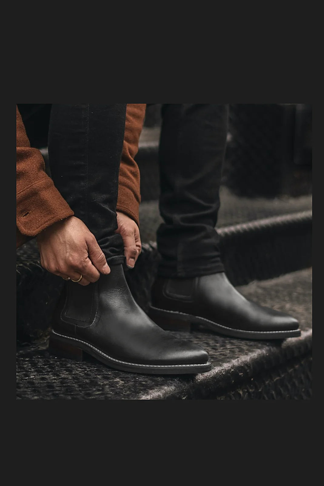 Black chelsea boot