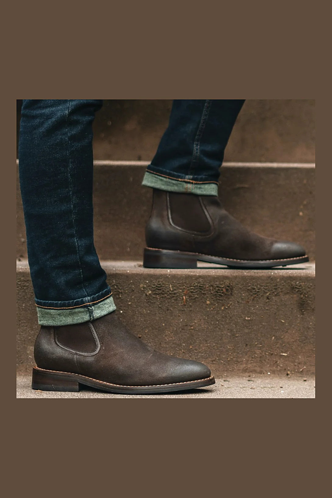 Chocolate suede chelsea