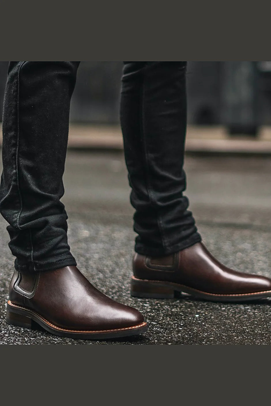 Brown chelsea boot