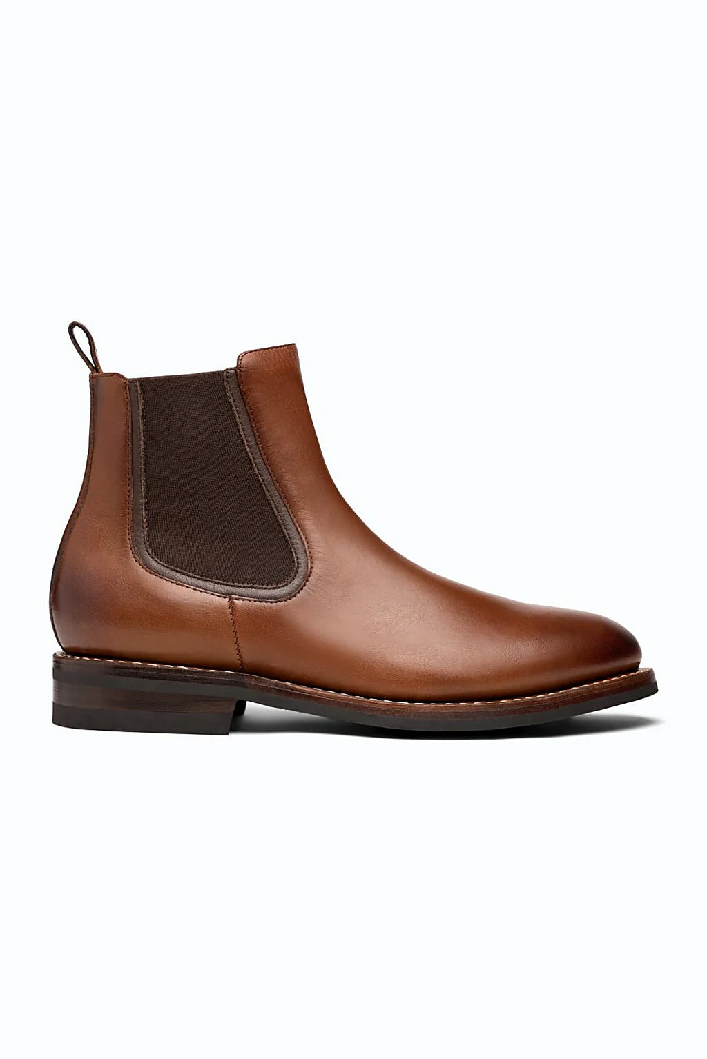 Driscoll chelsea in warm red-brown leather