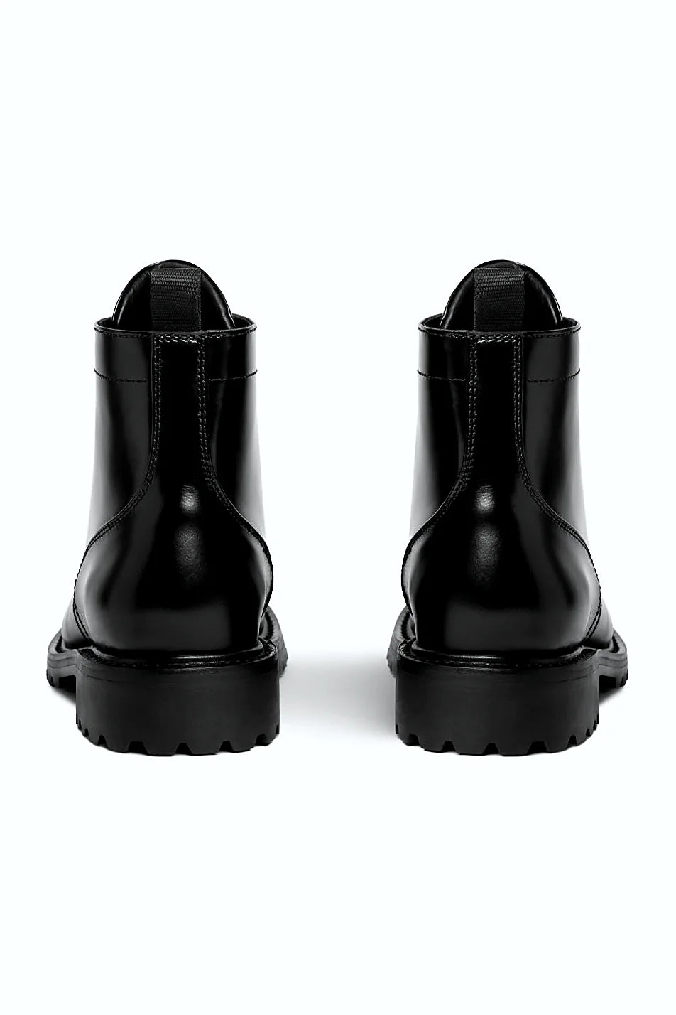Black patent boot