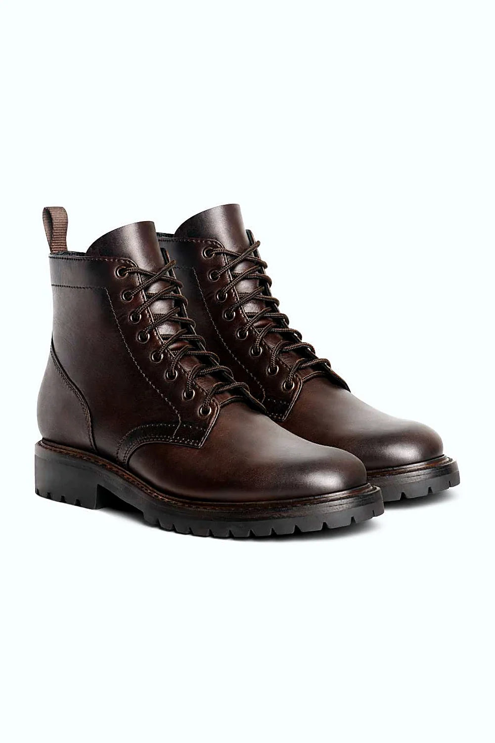 Mustang Brown hand-finished leather boot