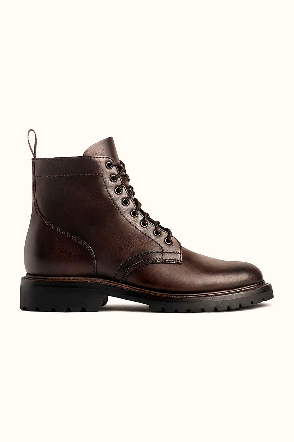 Durham boot in saddle-warm brown