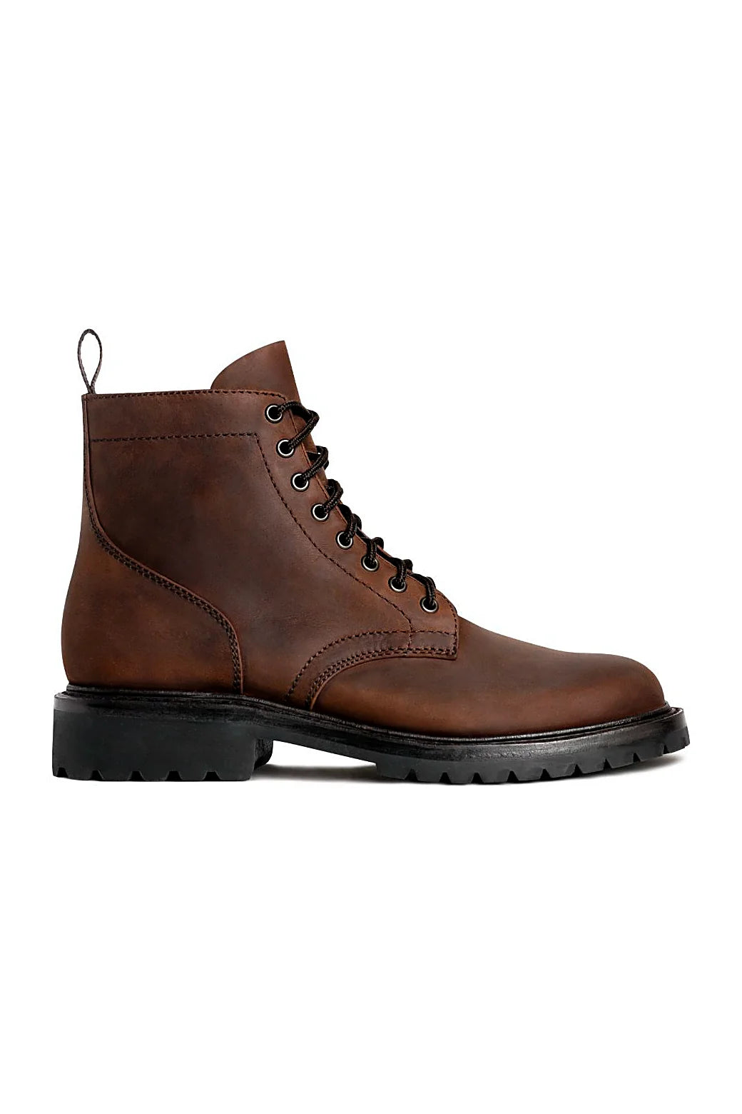 Eaton boot with shaded burnished toe