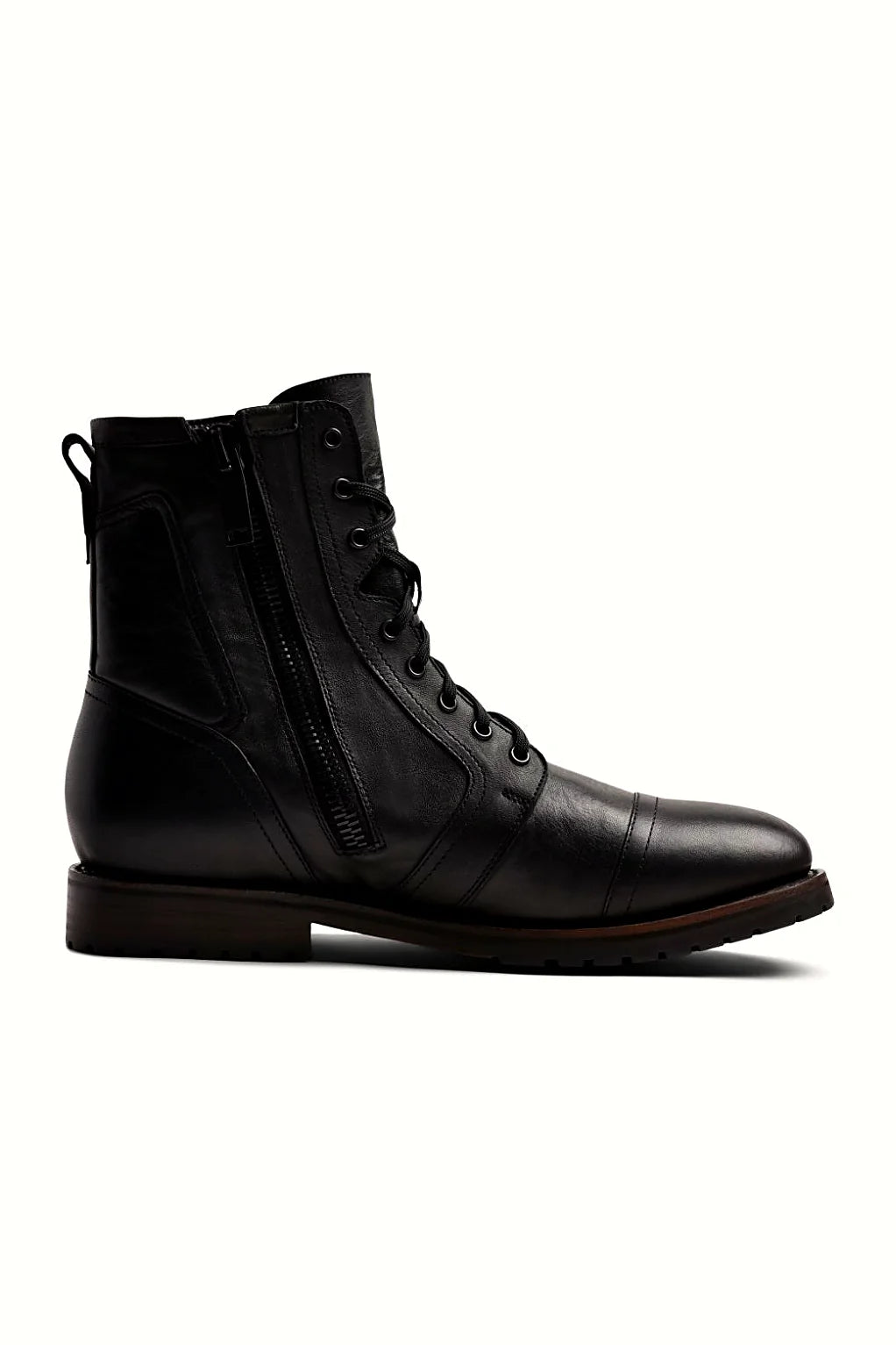Elgin boot with Rubi zipper and padded collar