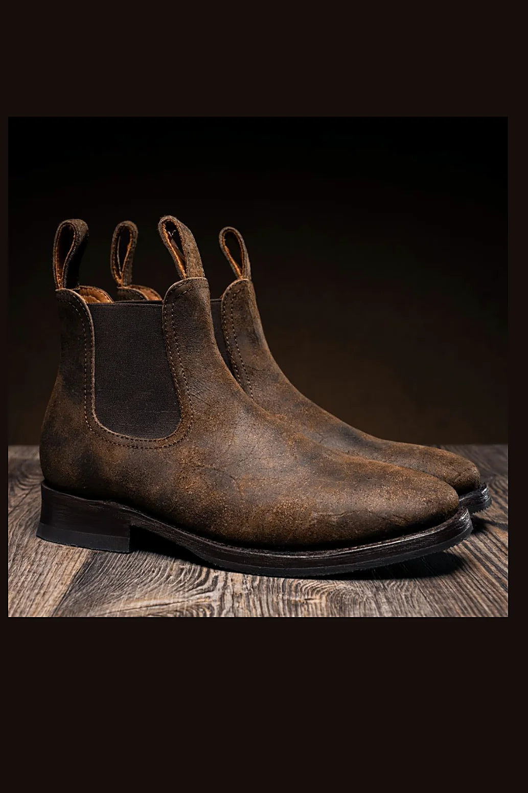 Stone Rambler wholecut chelsea boot