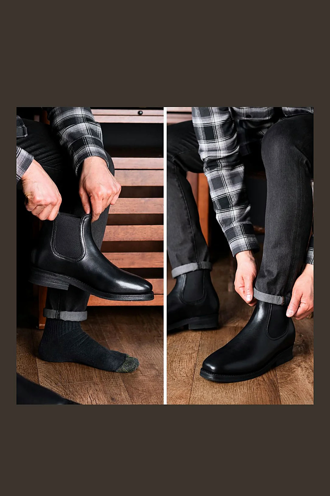Ennis wholecut chelsea in Black
