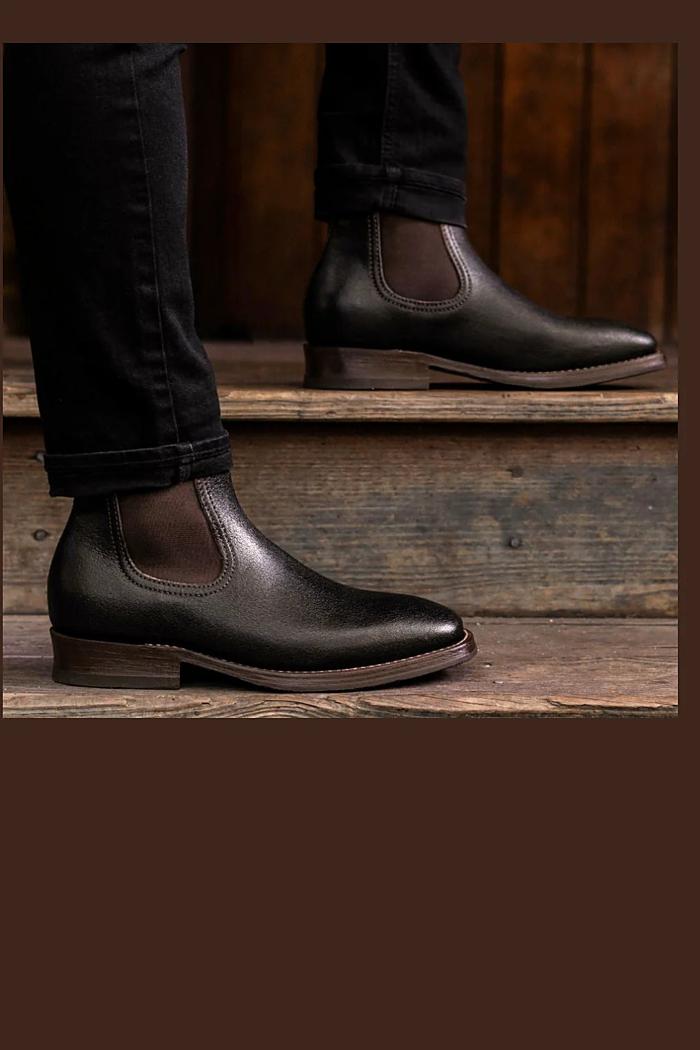 Waxed Flesh chelsea boot