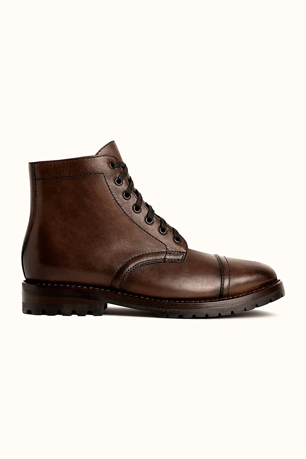 Amaretto boot with glove leather lining
