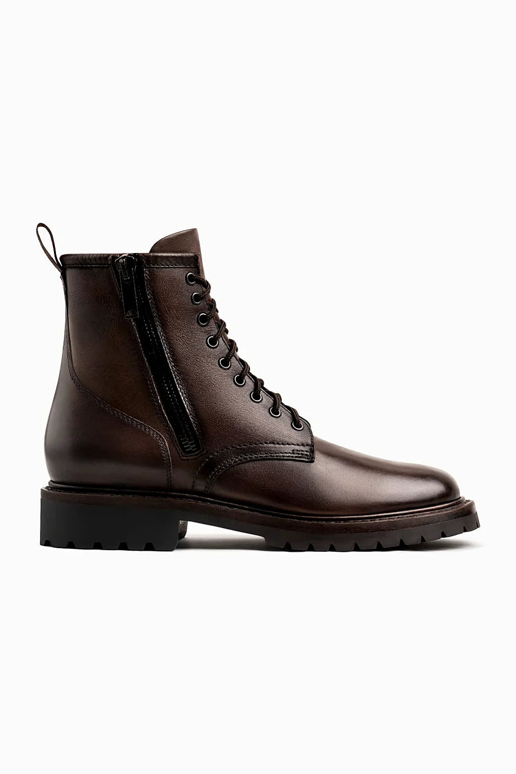 Flint boot with zipper and Kevlar laces
