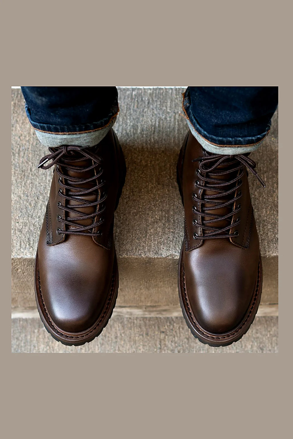 Stone Brown lug boot