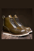 Olive shell cordovan boot