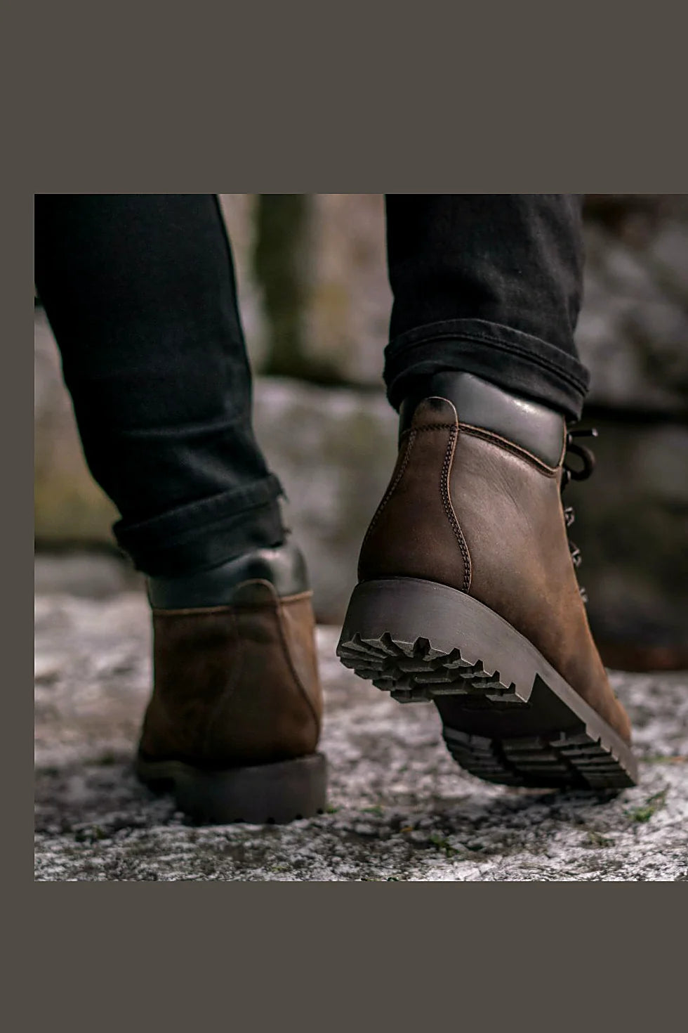 Gideon hiker boot in Tobacco leather