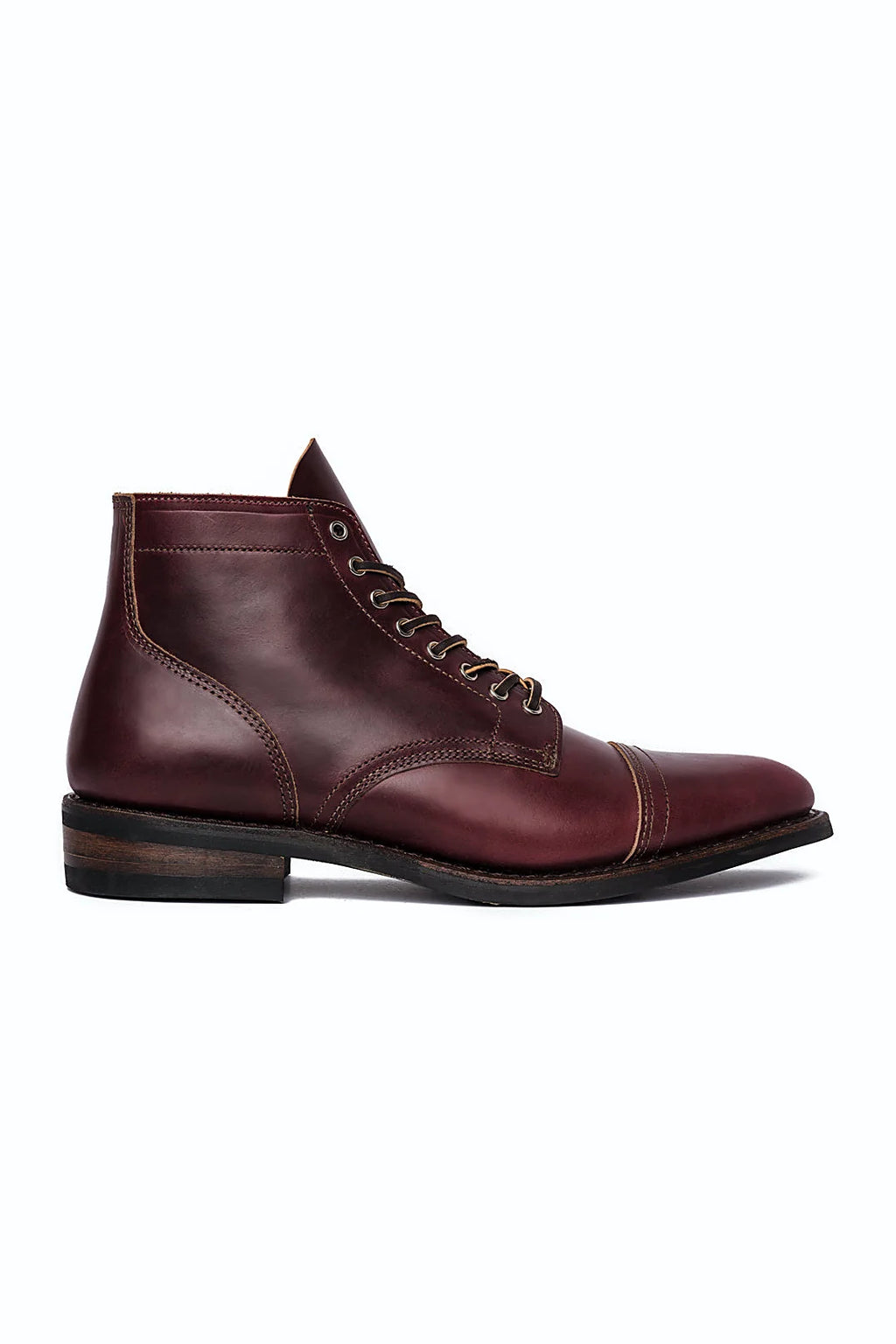Granger boot in a deep burgundy shade