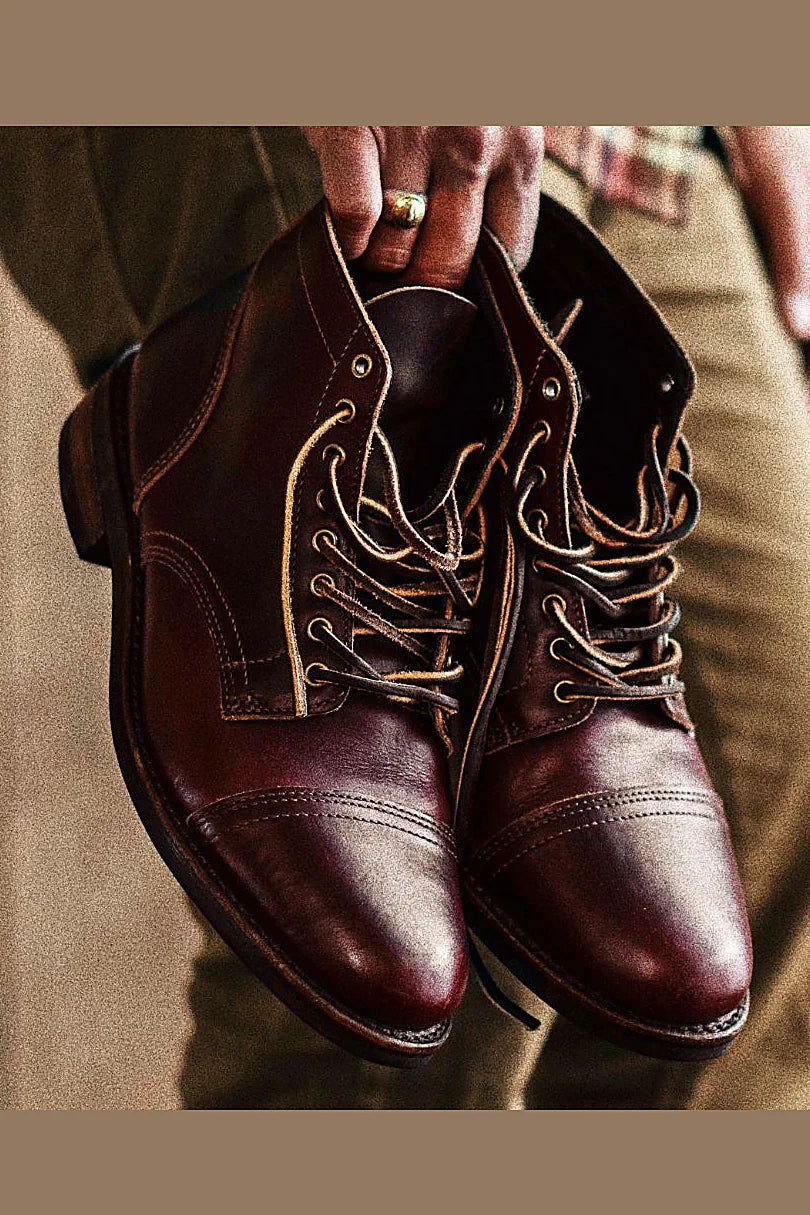 Burgundy boot