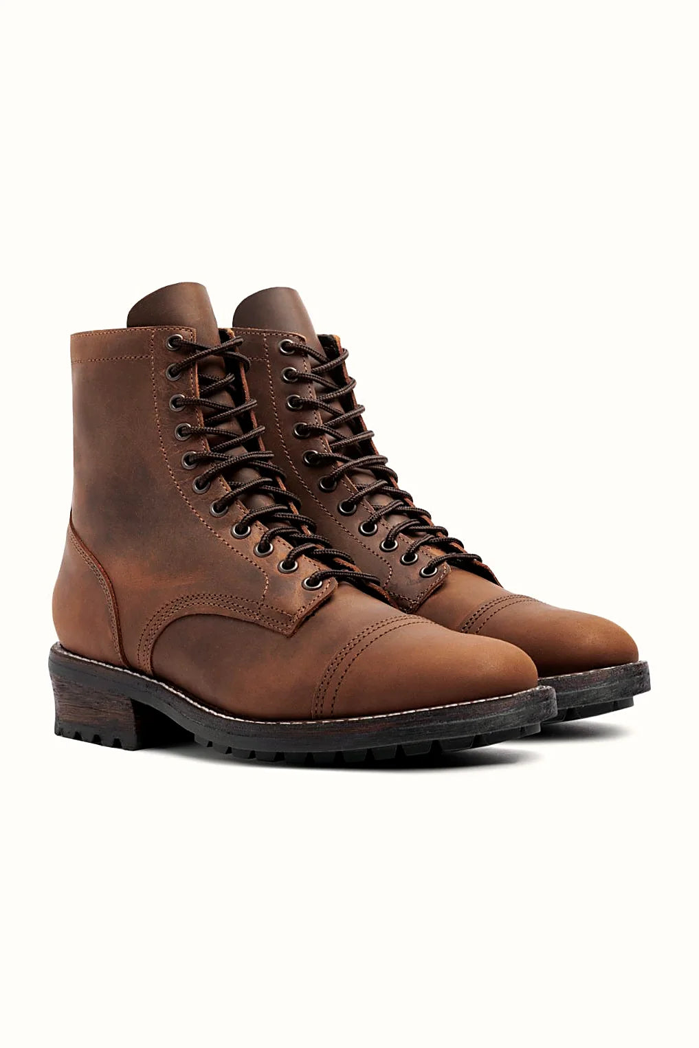 Arizona Adobe leather boot with Cuban heel