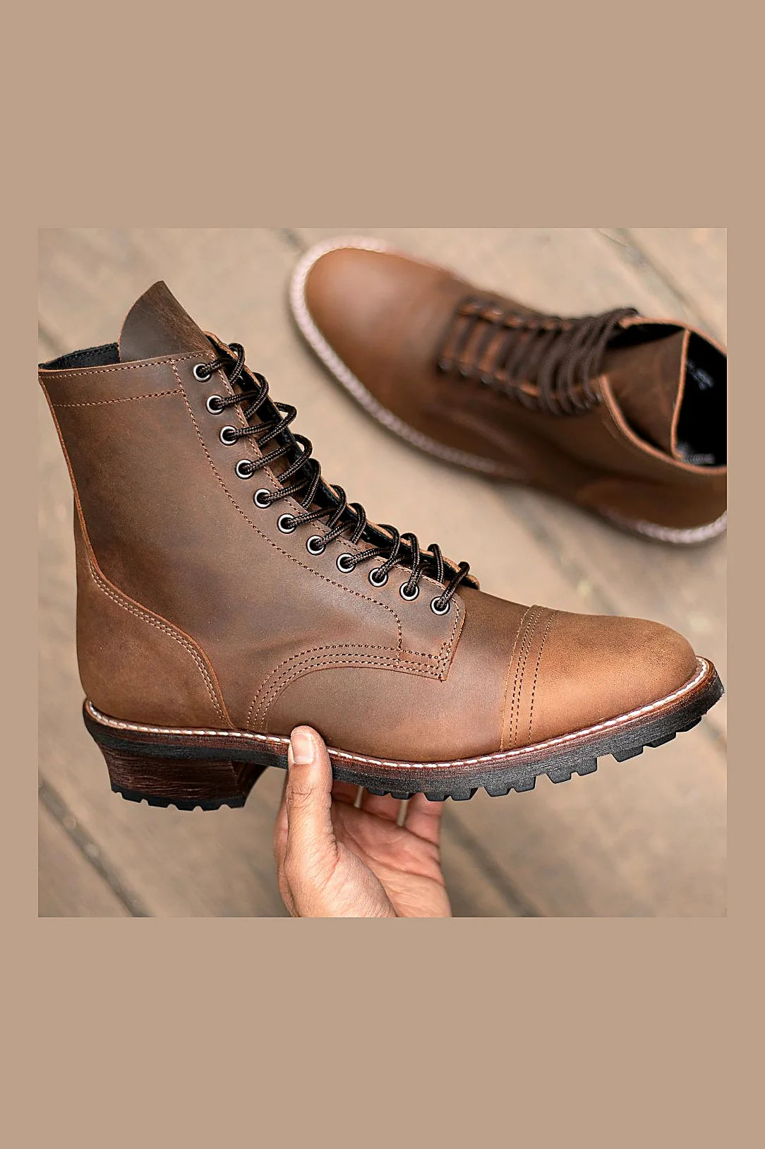 Adobe cuban heel boot