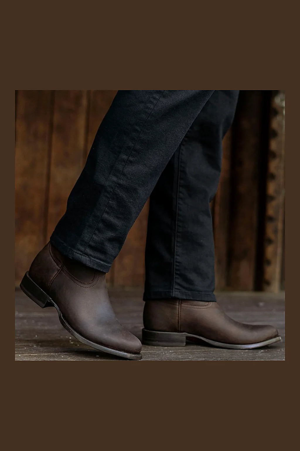 Tobacco western boot