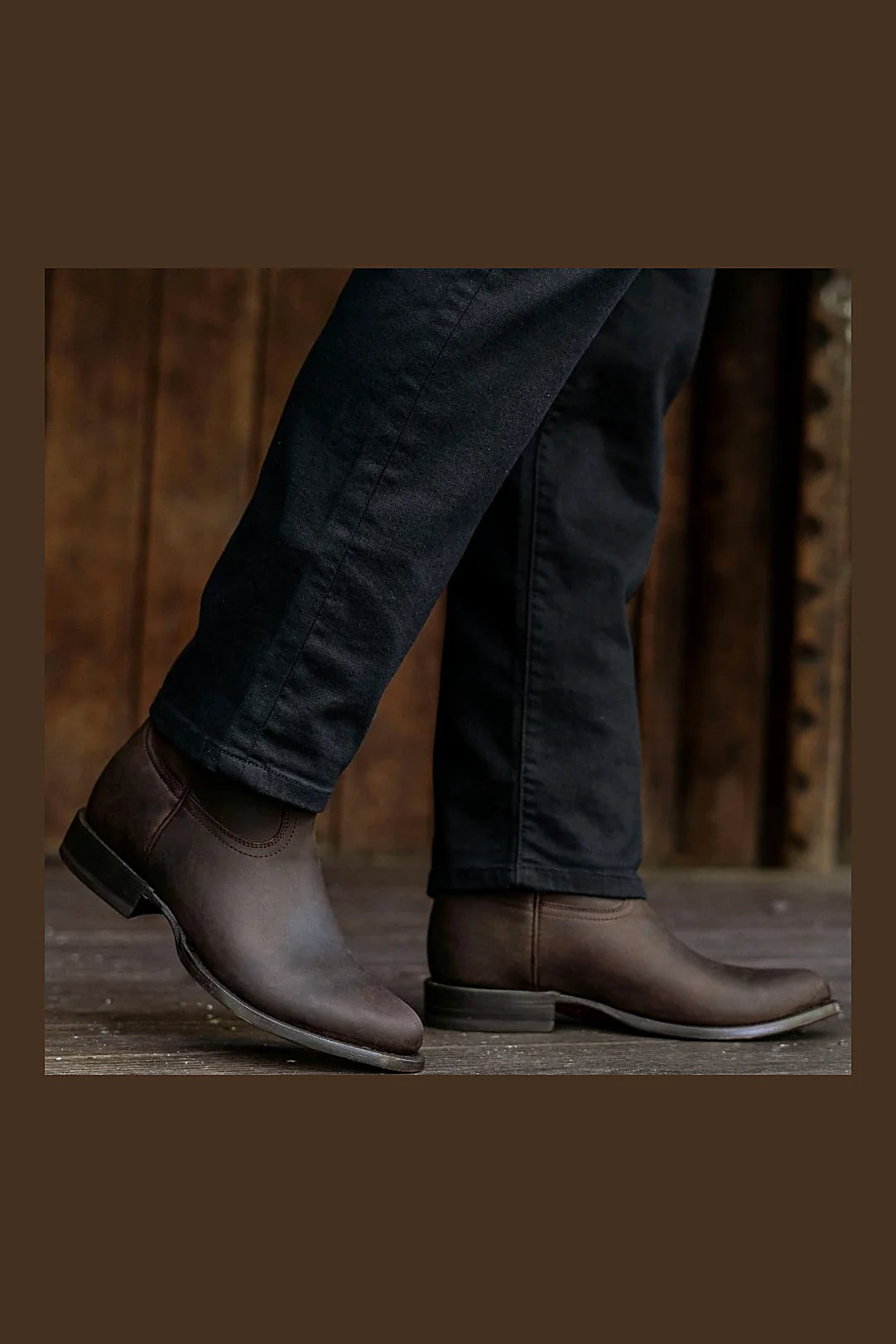 Tobacco western boot